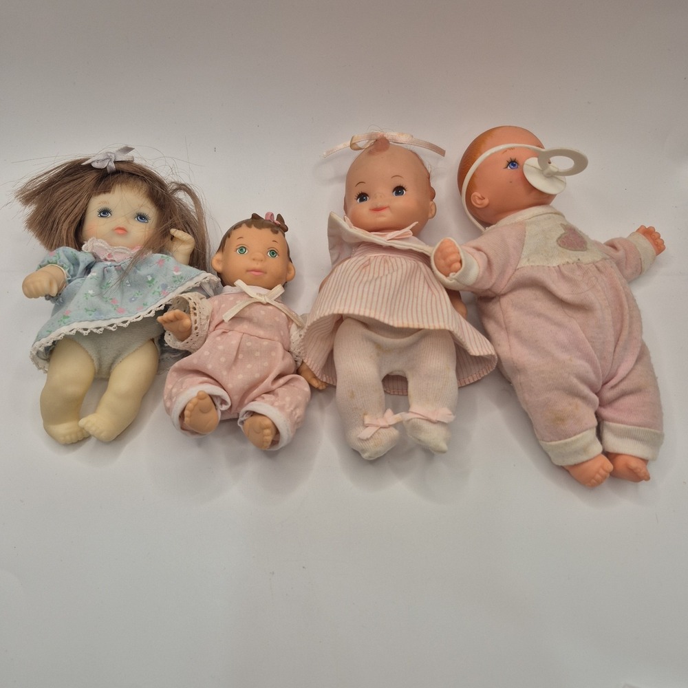 Lot of Vintage Dolls. 1988 Galoob "Bouncin' Baby"Playmates Precious Pixie & ...
